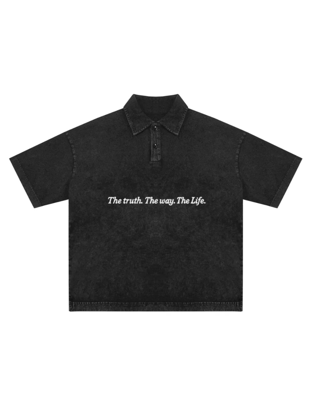 “The Truth. The Way. The Life.” Vintage Black Polo product image (3)