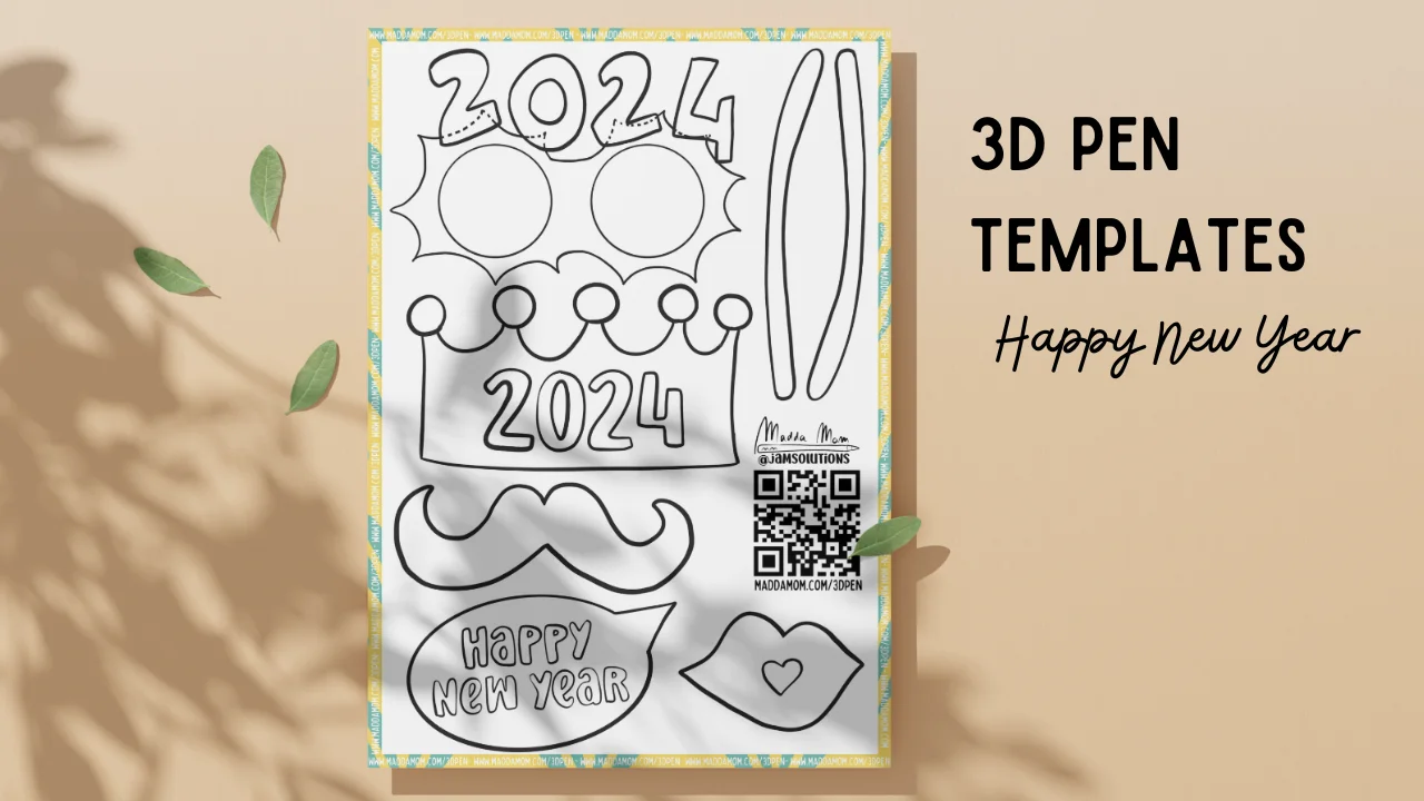 3DPen Template: New Year's Eve Photo Booths 1 product image (3)