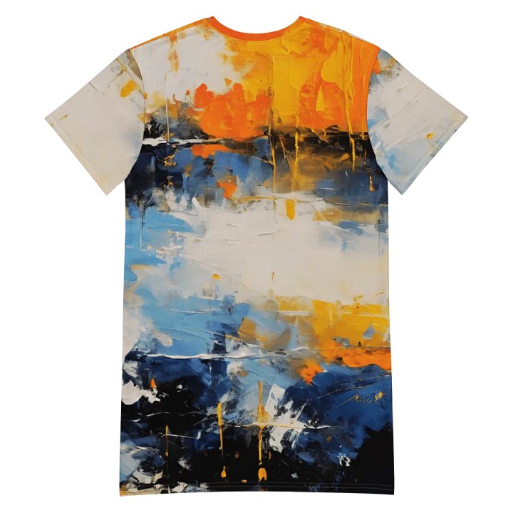 Watercolor Splash T Shirt Dress product image (2)