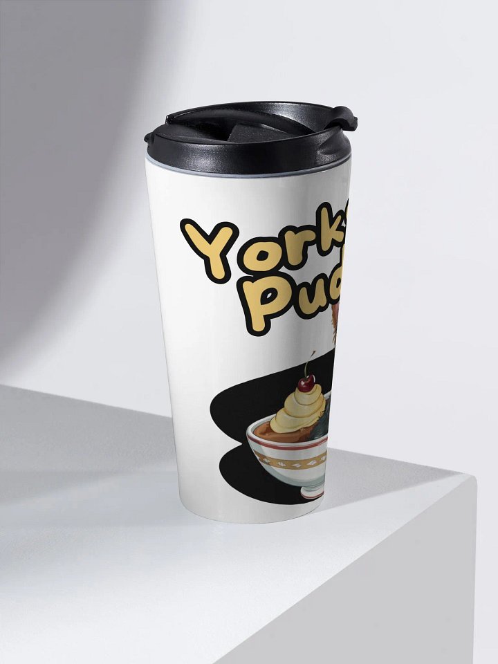 Yorkshire Pudding Stainless Steel Travel Mug with Cute Dog Design product image (2)