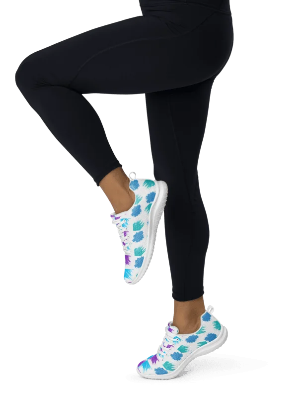 Splash Wave: Abstrakte Grafik-Sneaker Women's Athletic Shoes product image (2)
