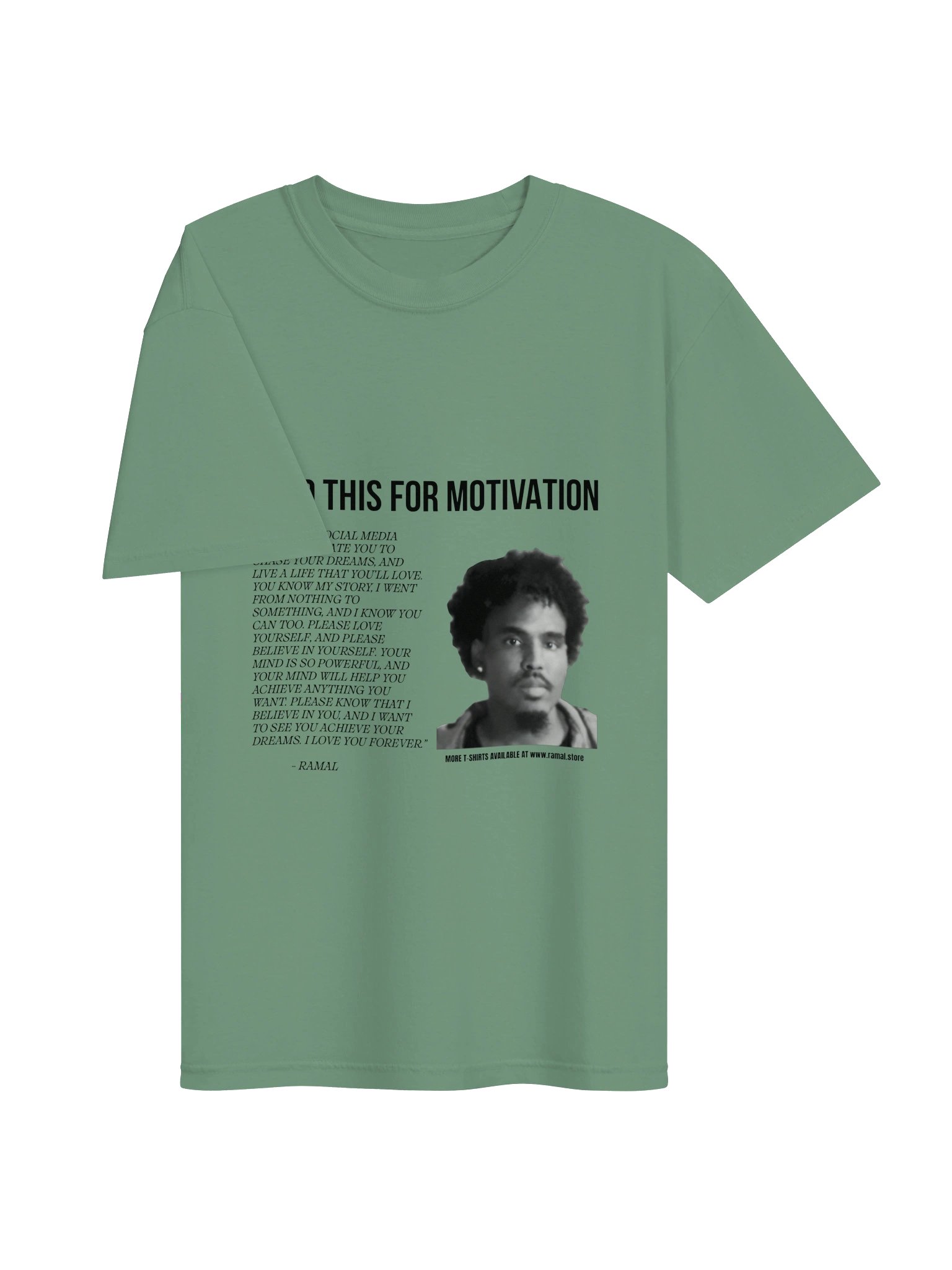 GREEN MOTIVATIONAL T-SHIRT product image (3)