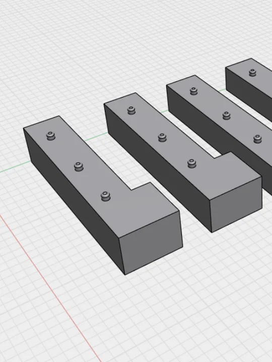 3/4 Inch French Cleat Bracket 3D STL File Bundle. product image (9)