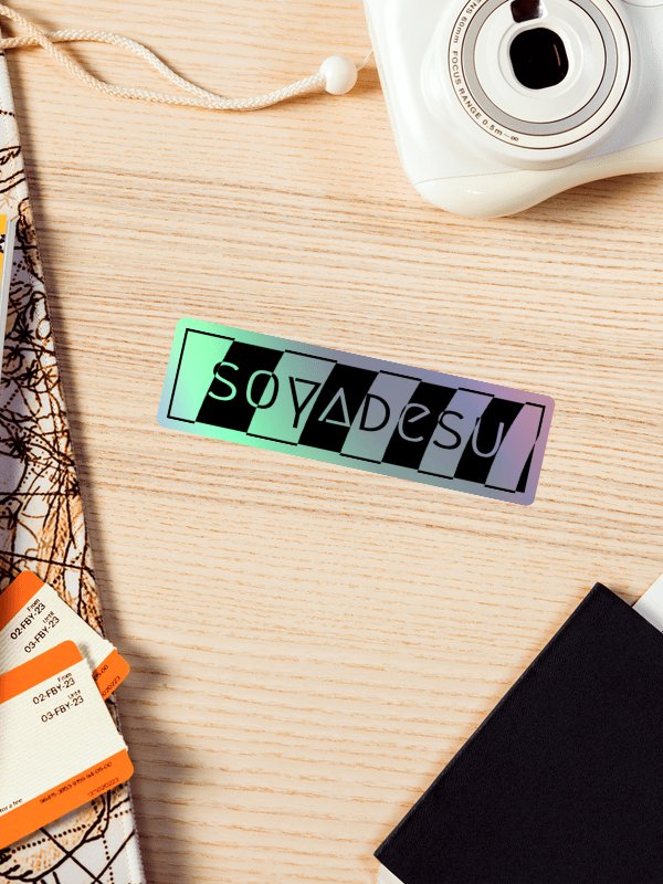 ULTRA RARE* SHINY(!) SOYADESU LOGO STICKER product image (2)