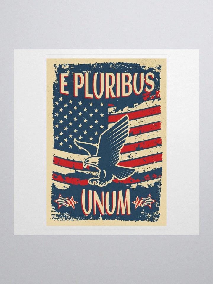 E Pluribus Unum Sticker product image (1)