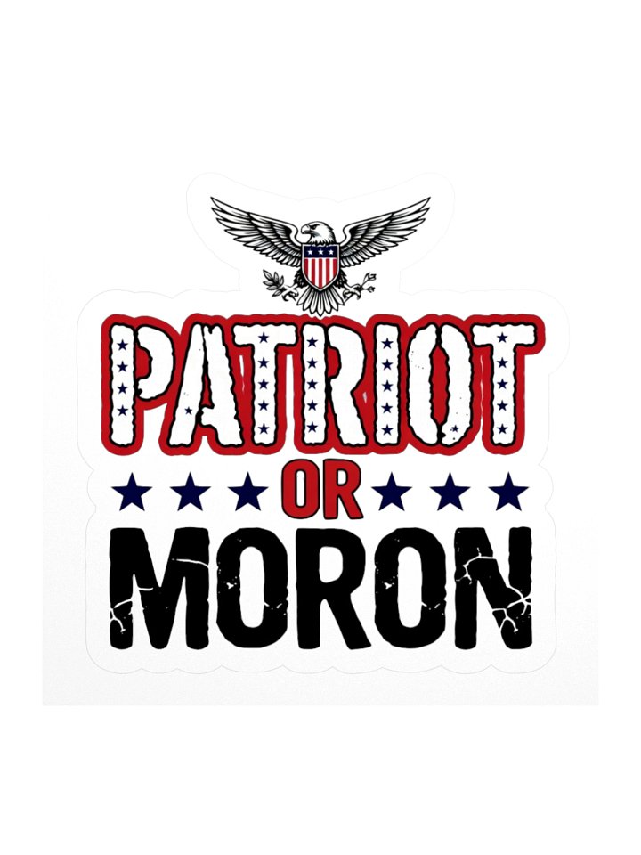UnR Patriot or Moron Sticker product image (1)