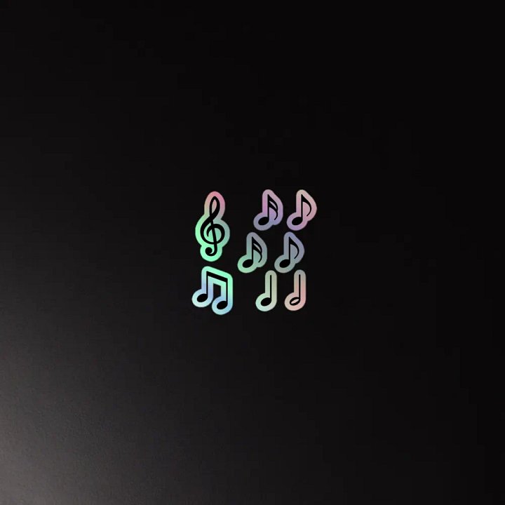Holographic Notes Sticker Sheet product image (2)