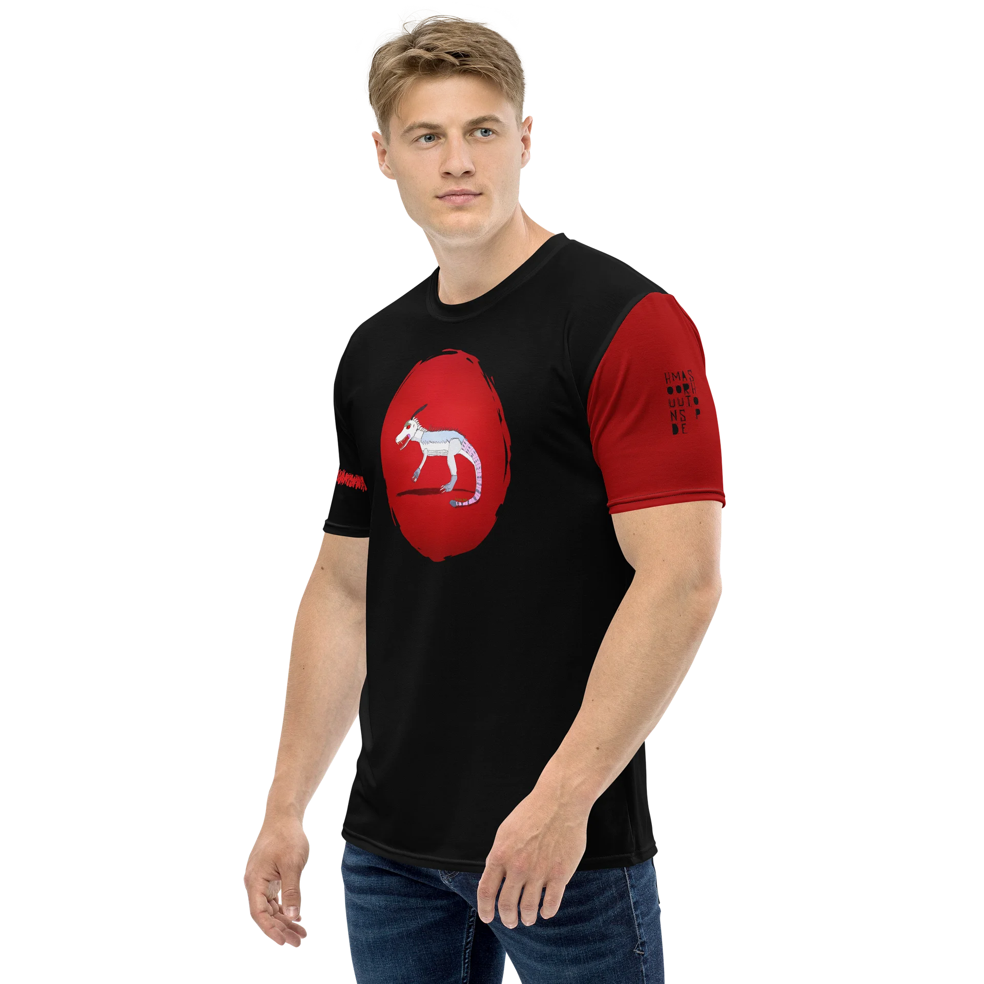 Fantasy Beast Tyrannocanis Diaboli All-Over Print Tee product image (3)