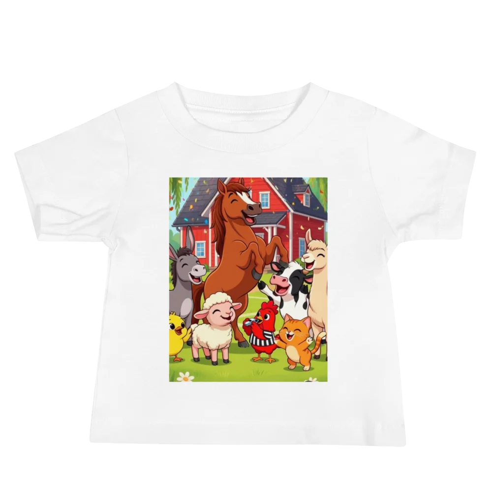 Happy Farm Friends Baby Tee product image (2)
