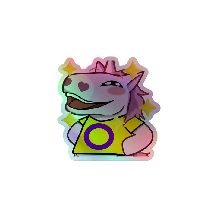 INTERSEX Pride Holographic Sticker product image (1)