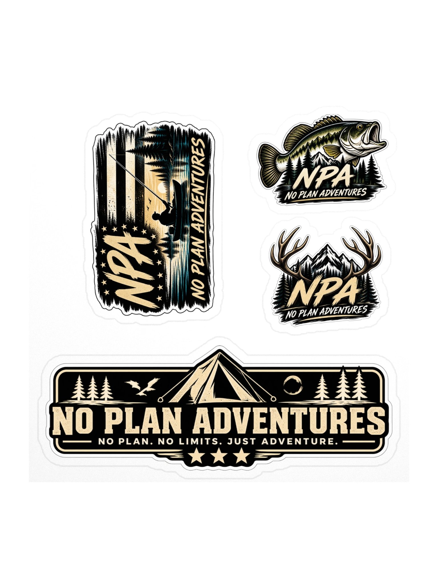 No Plan Adventures Sticker Pack product image (1)