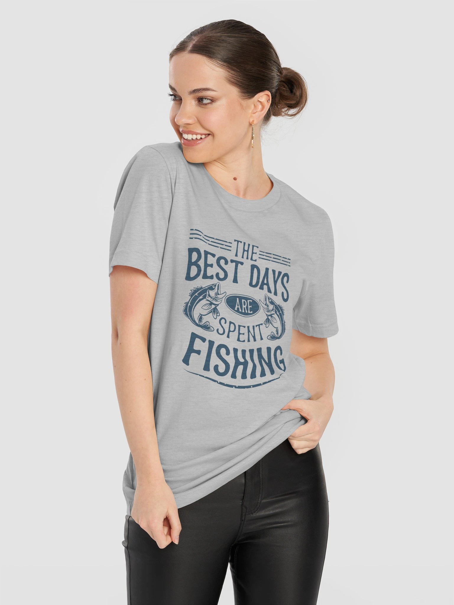 The Best Days Are Spent Fishing T-Shirt | Fisherman Gift Tee product image (43)
