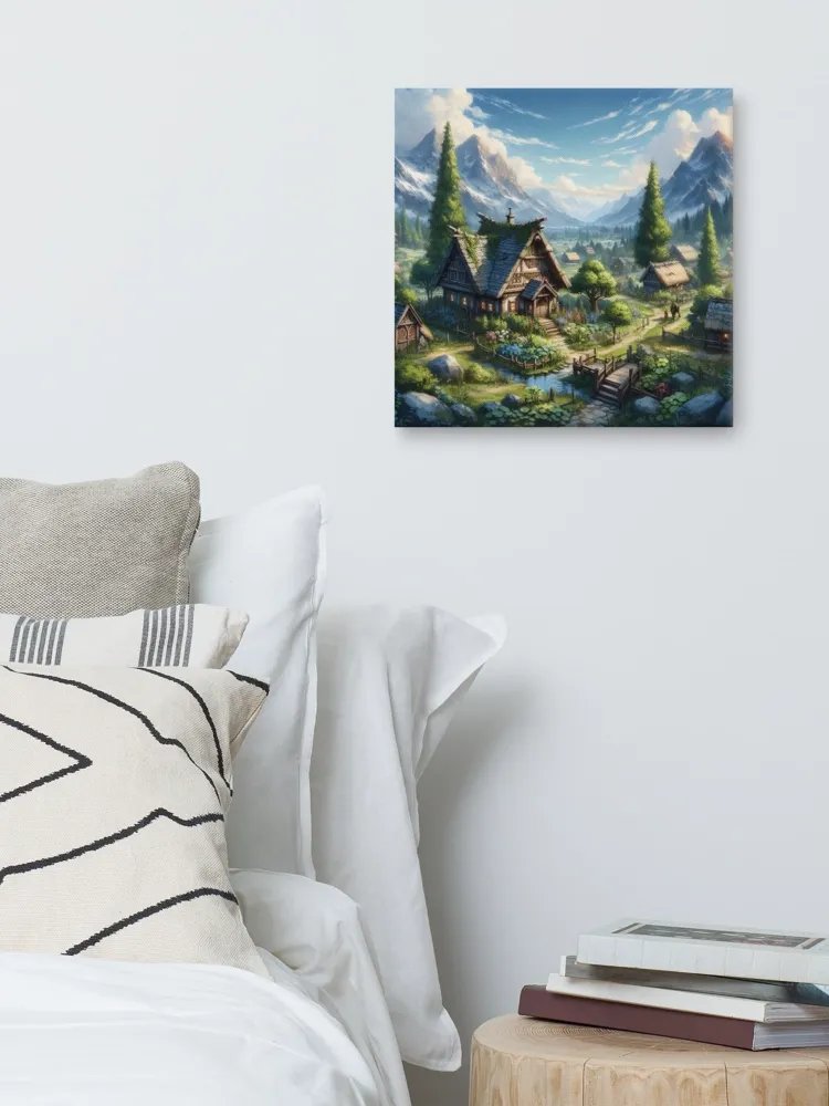 Enchanting Mountain Village Canvas product image (2)