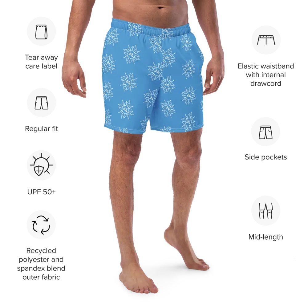 Summer Gamer Boys Swim Trunks (BLUE) product image (4)