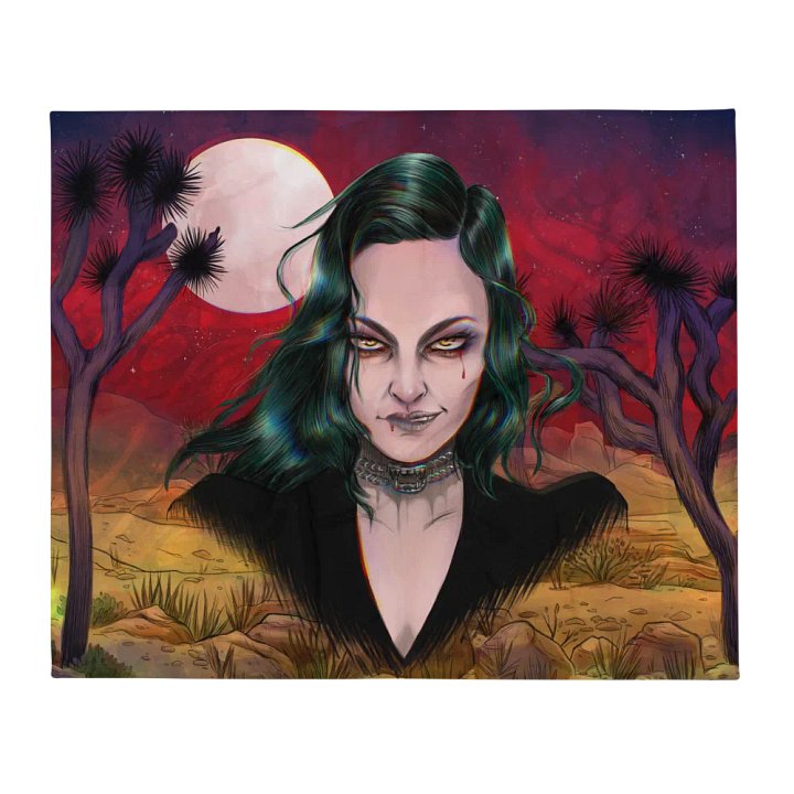 Desert Glampire Throw Blanket product image (2)