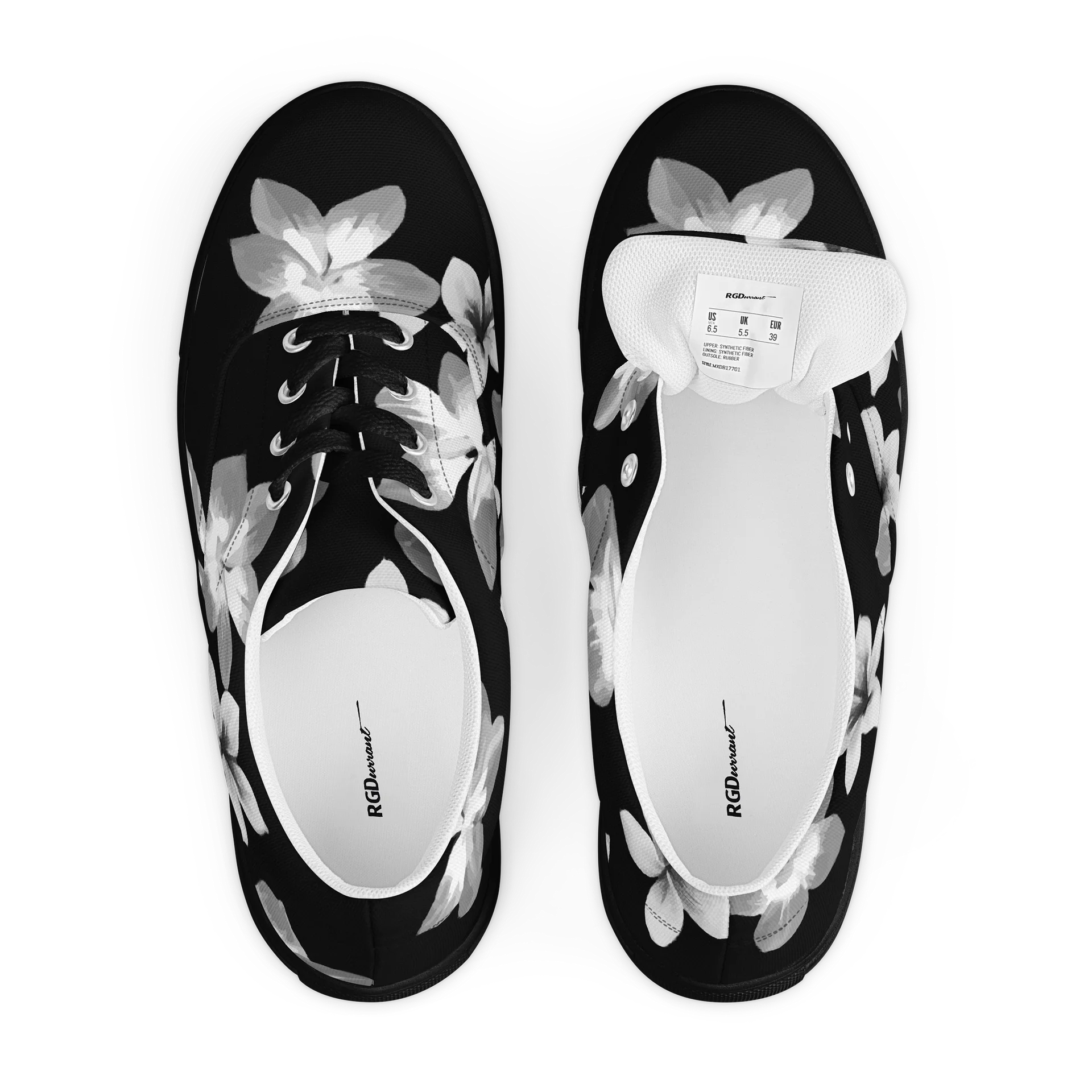 Volcanic Ash - Caribbean Soufriere Flower Print | Men's Lace-Up Canvas Shoes product image (5)