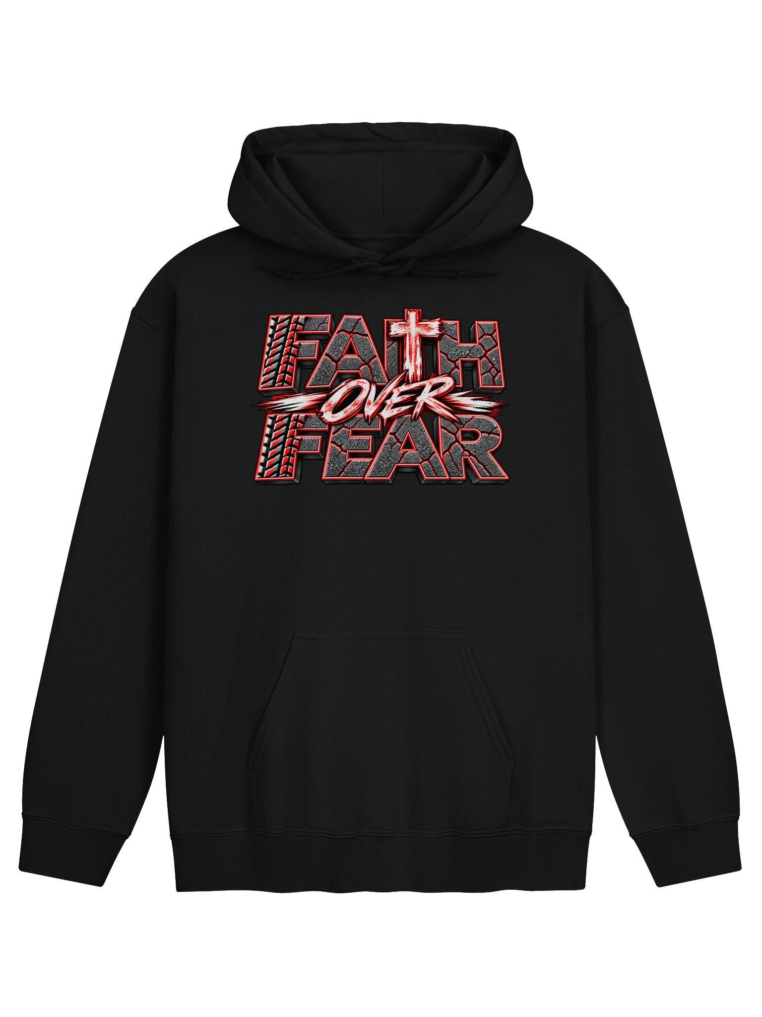 Blacktop Brand: "Faith Over Fear" Heavyweight Hoodie product image (4)
