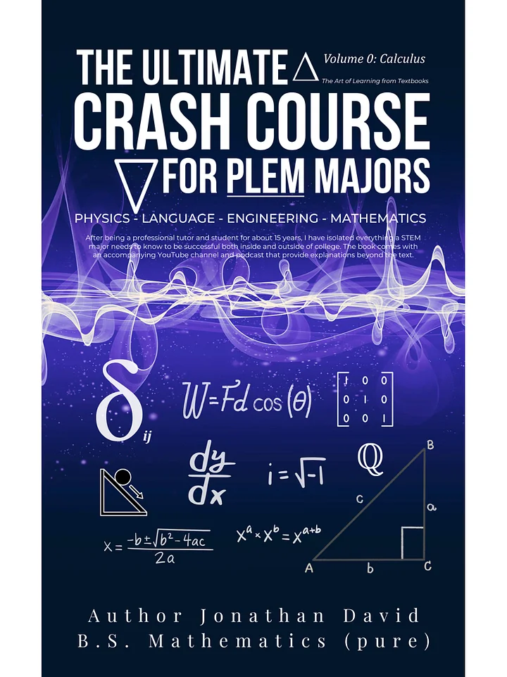 Volume 0: Calculus | The Ultimate Crash Course for PLEM Majors product image (1)