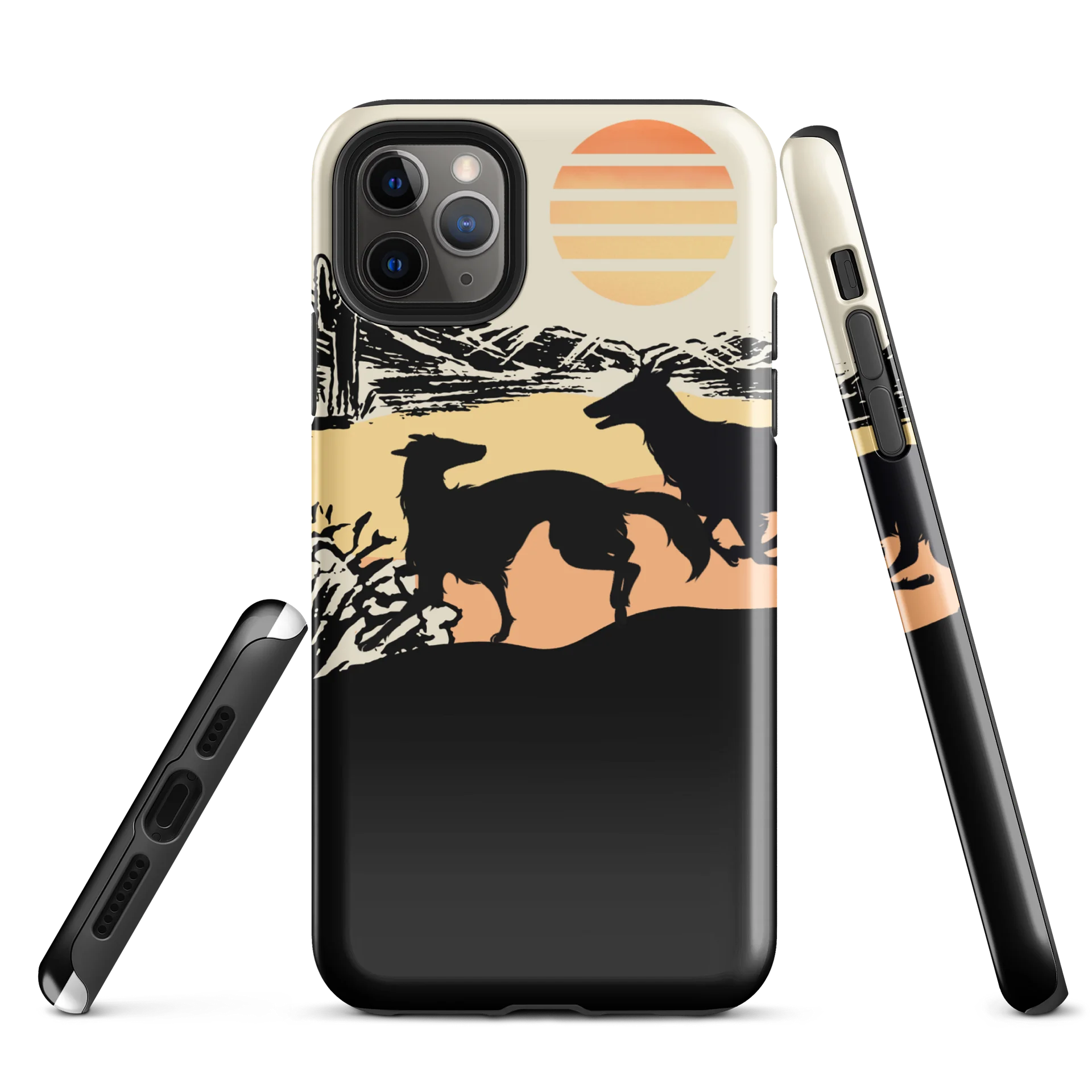 Silhouette Series: Sunrise Romp - iPhone case product image (1)