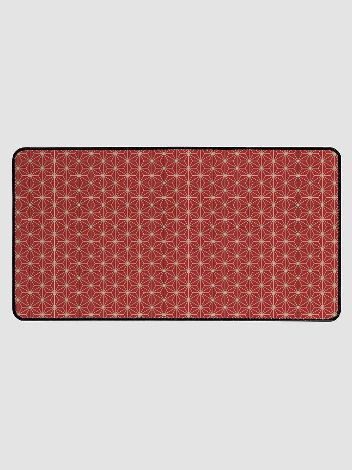 Desk Mat - Japanese Red Asanoha Pattern product image (1)