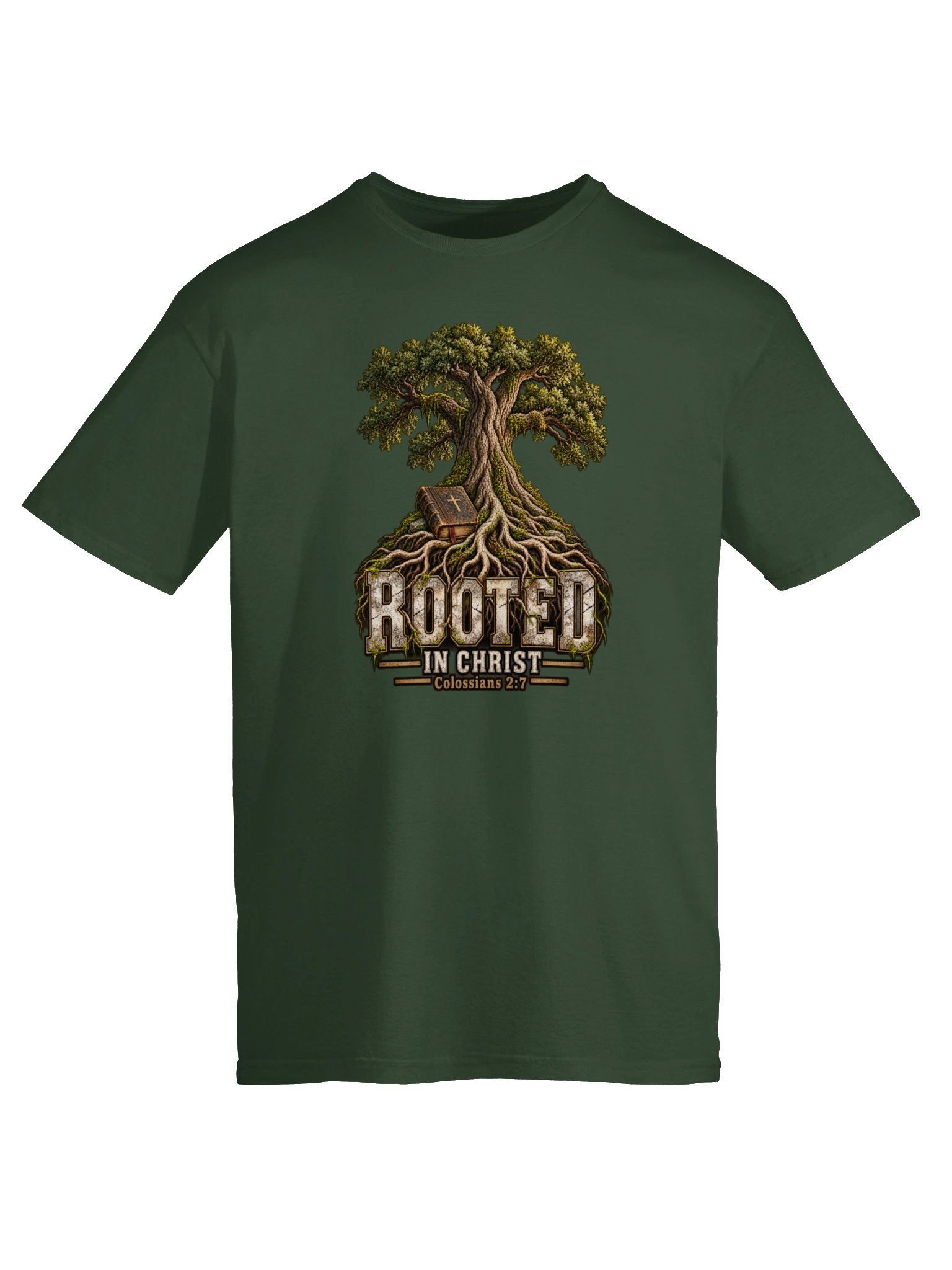 Rooted in Christ Tree Tee | Colossians 2:7 product image (25)
