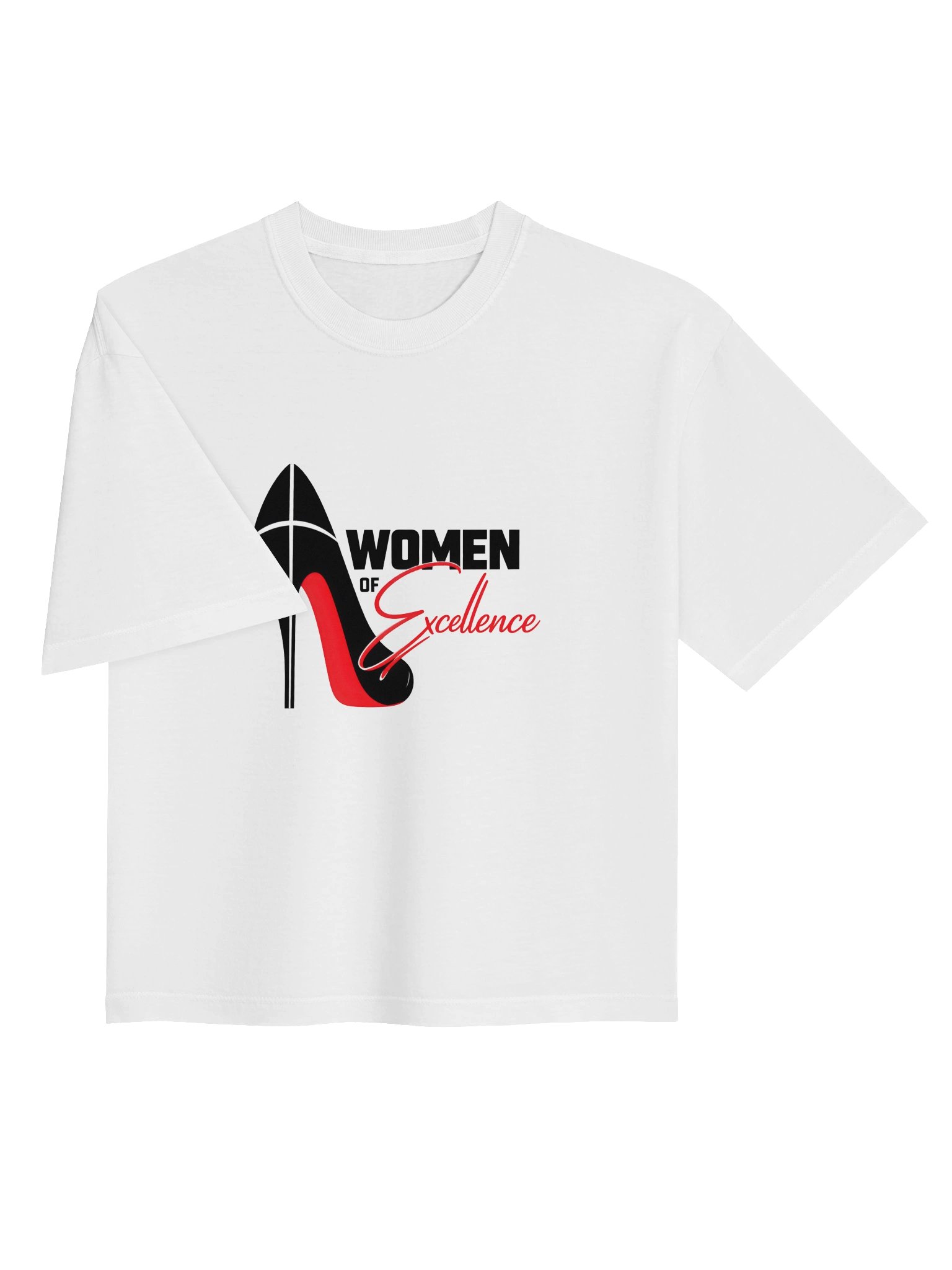 Women Of Excellence Heavyweight Box Tee | White product image (3)