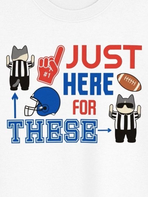 American Football Cat (JUST HERE FOR THESE - touchdown signals) - Unisex Youth Heavyweight T-shirt product image (8)