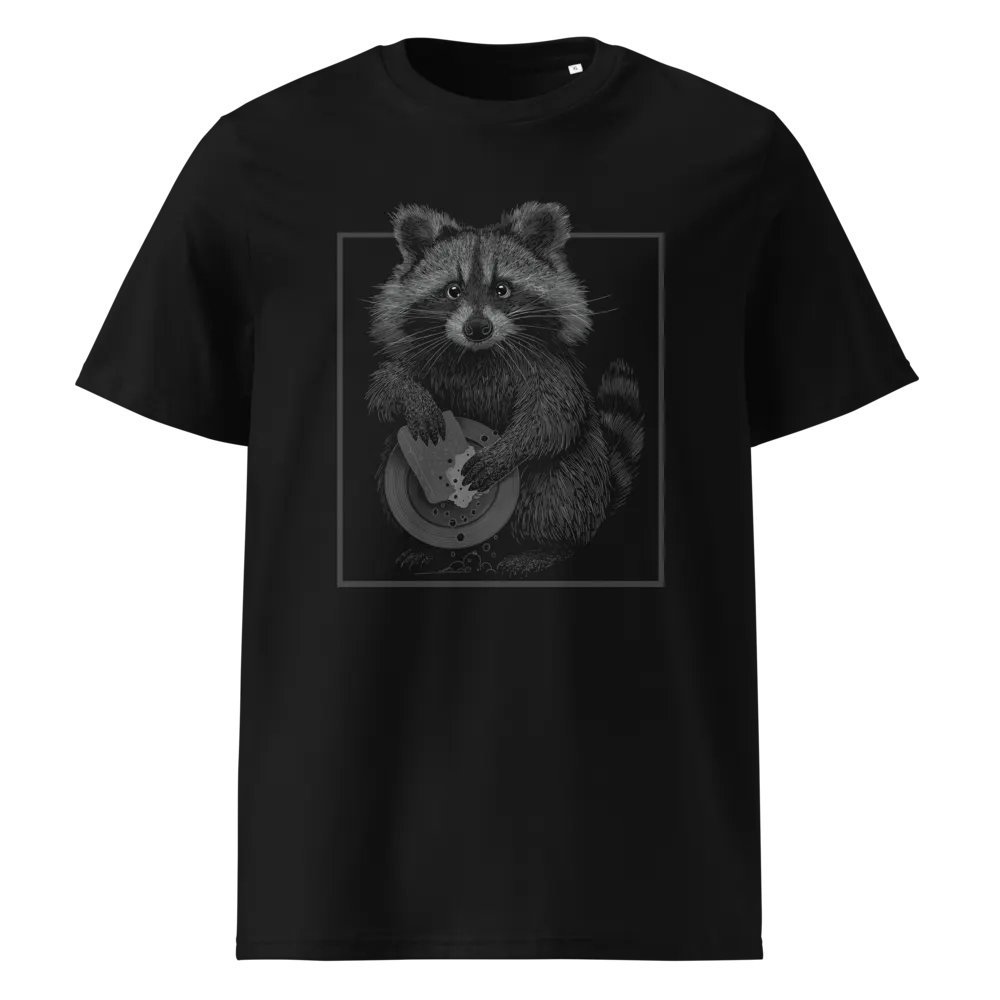 T-Shirt Raton Laveur qui fait la Vaisselle - Unisexe, 100% Coton Bio product image (1)