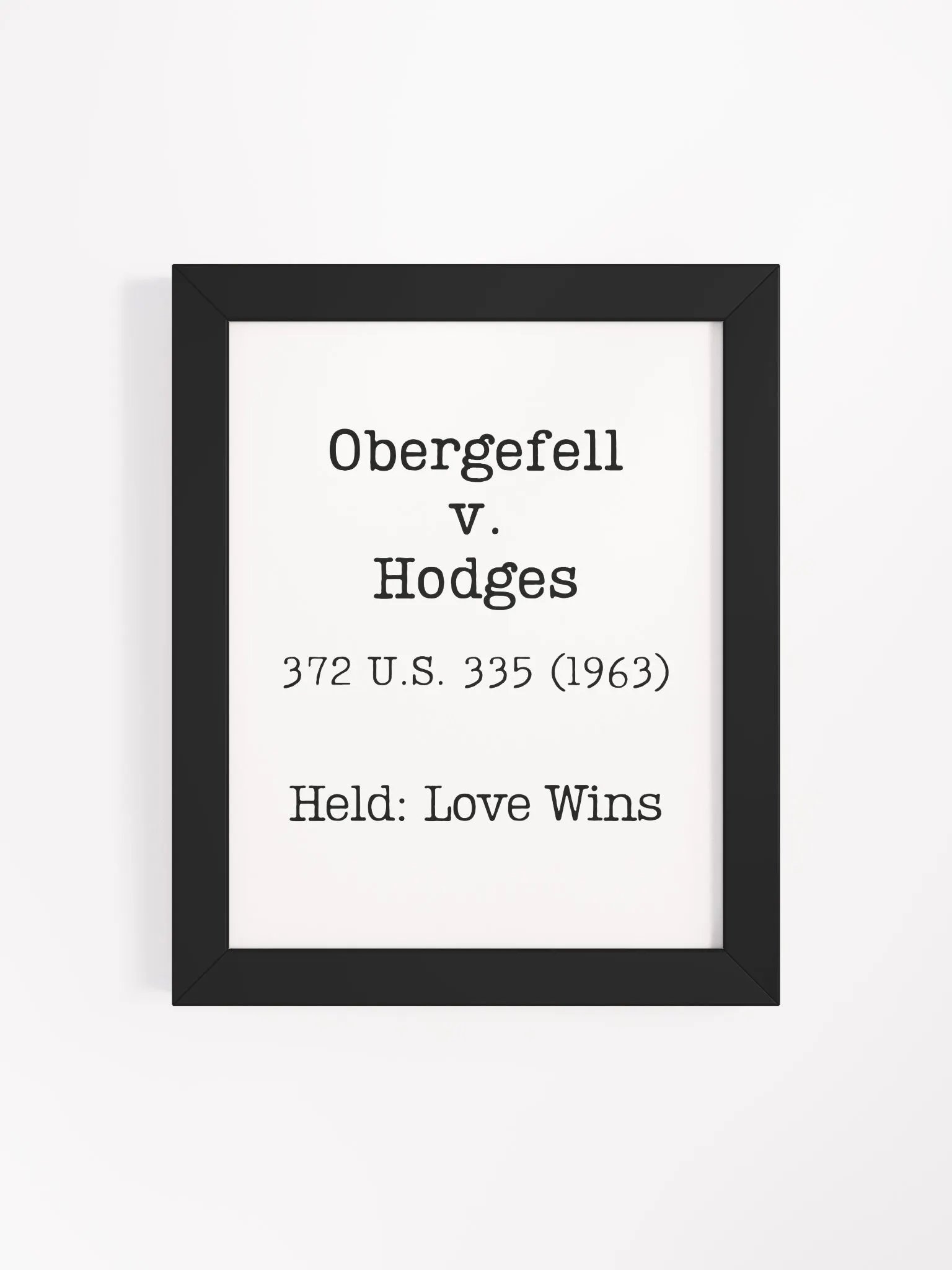 Obergefell v. Hodges "Love Wins" Framed Print product image (4)