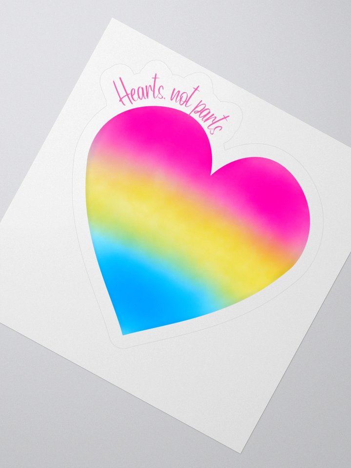 Hearts not parts sticker product image (2)