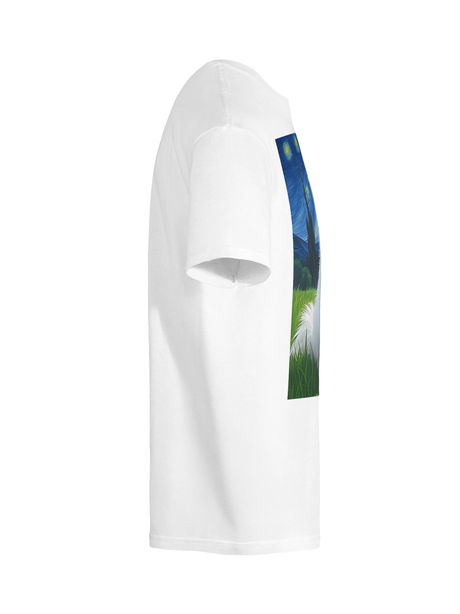 White Pomeranian Impressionist - Softstyle Tee product image (4)