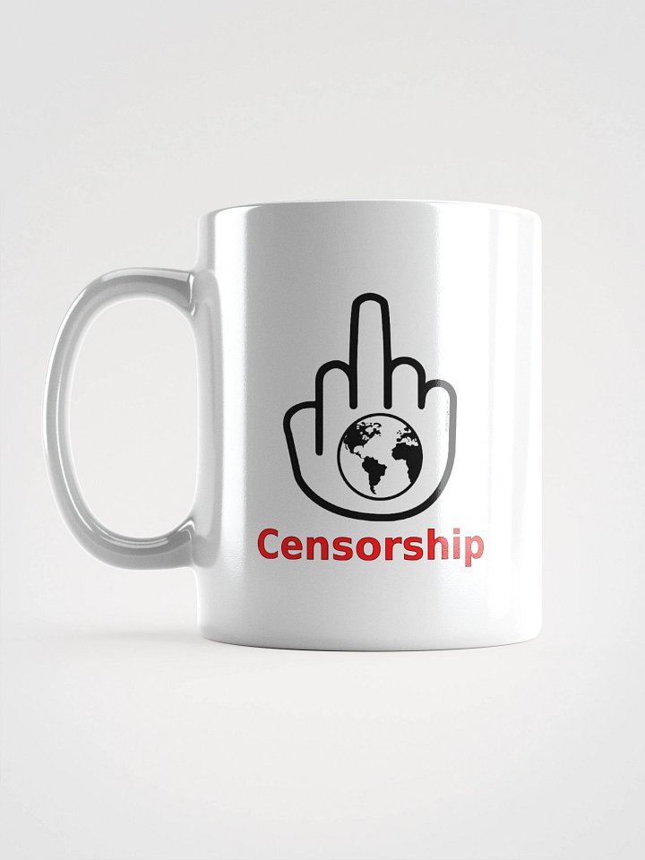 White Glossy Mug-MisterFinger-Censorship-B product image (1)