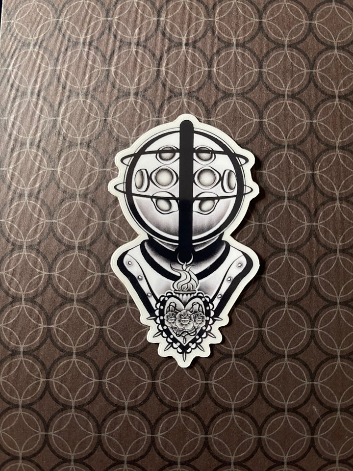 Big Daddy Glow-in-the-Dark Vinyl Sticker product image (1)
