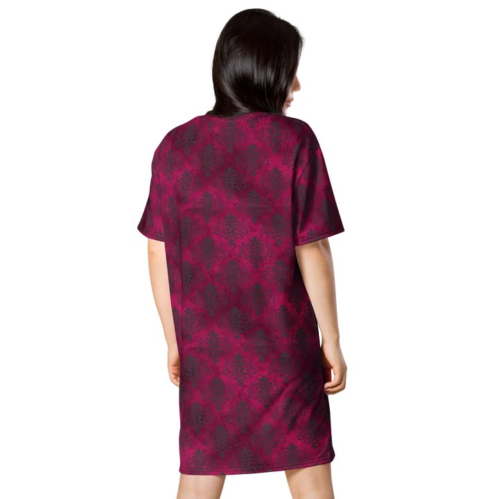 Magenta Damask All-Over Dress product image (2)