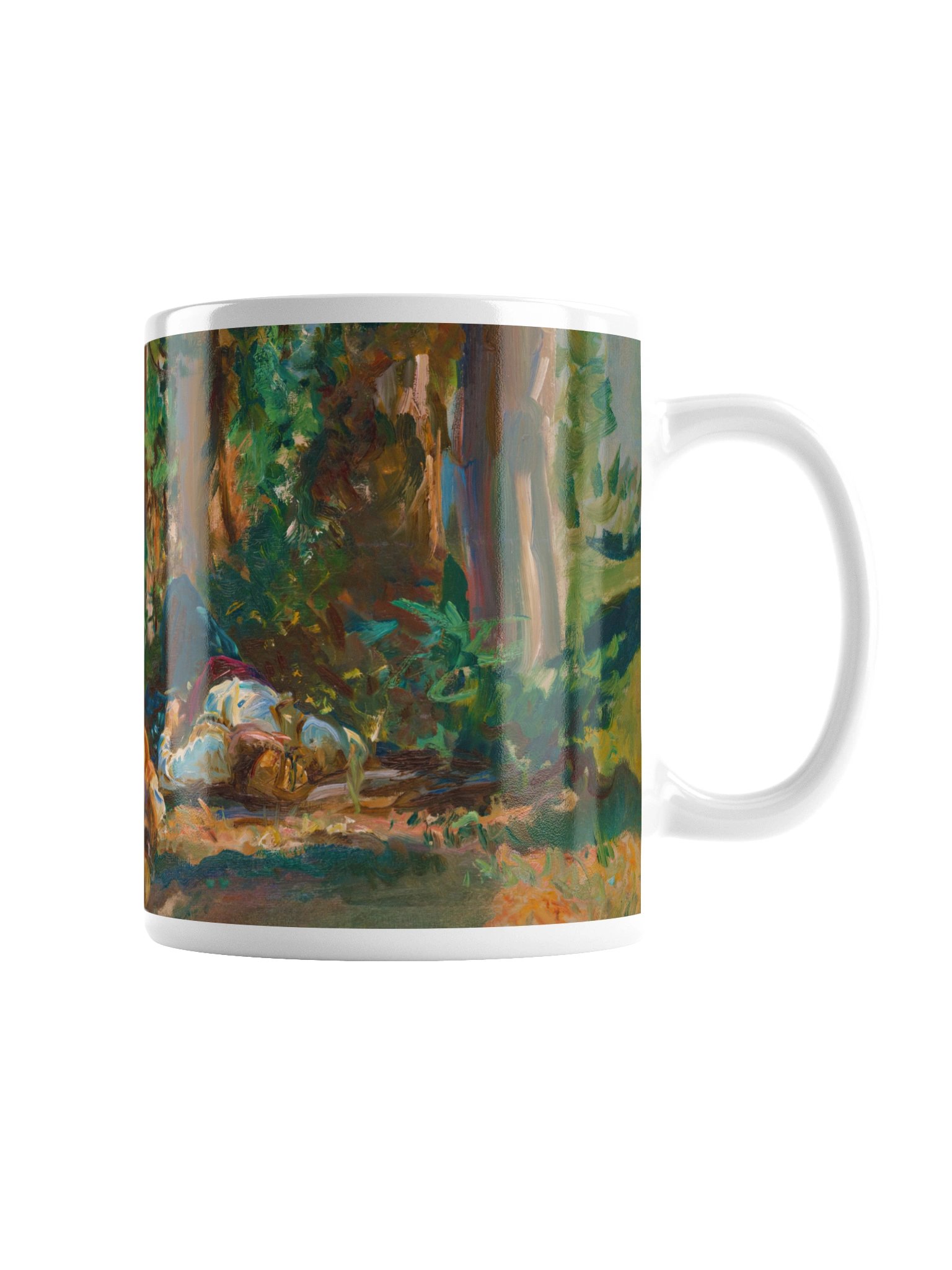 Under the Cypress Trees at Corfu (John Singer Sargent) Mug product image (4)
