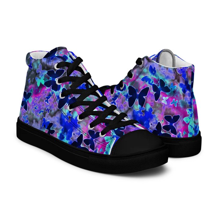 Butterfly nebula High Top Canvas Shoes (womens) product image (1)