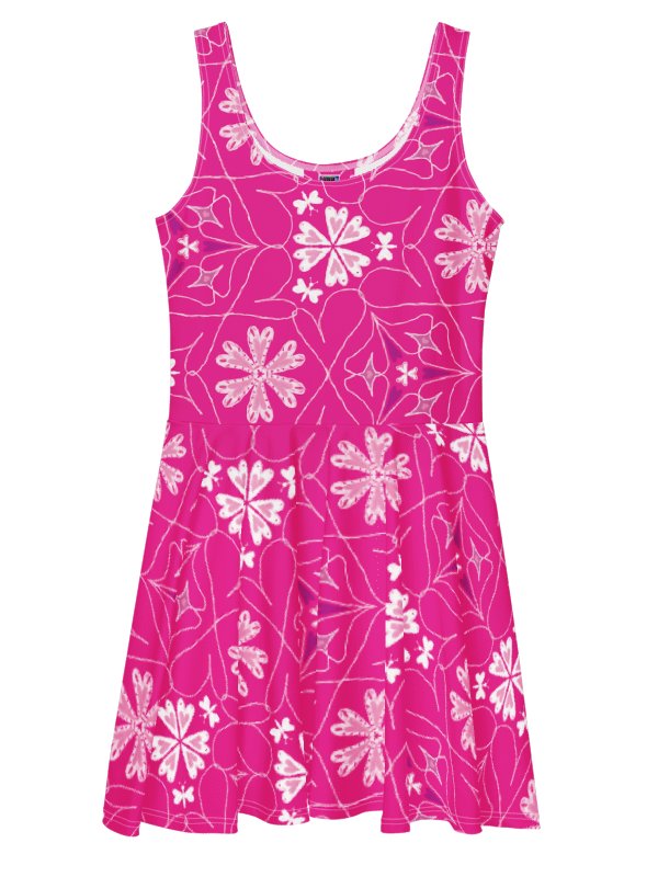 Hearts Blooming Skater Dress | Fit & Flare | Monique Faella Designs™ product image (11)