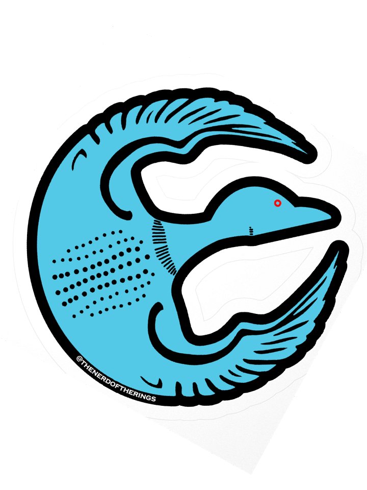 Rebel Loon Sticker - Light blue & Black product image (4)