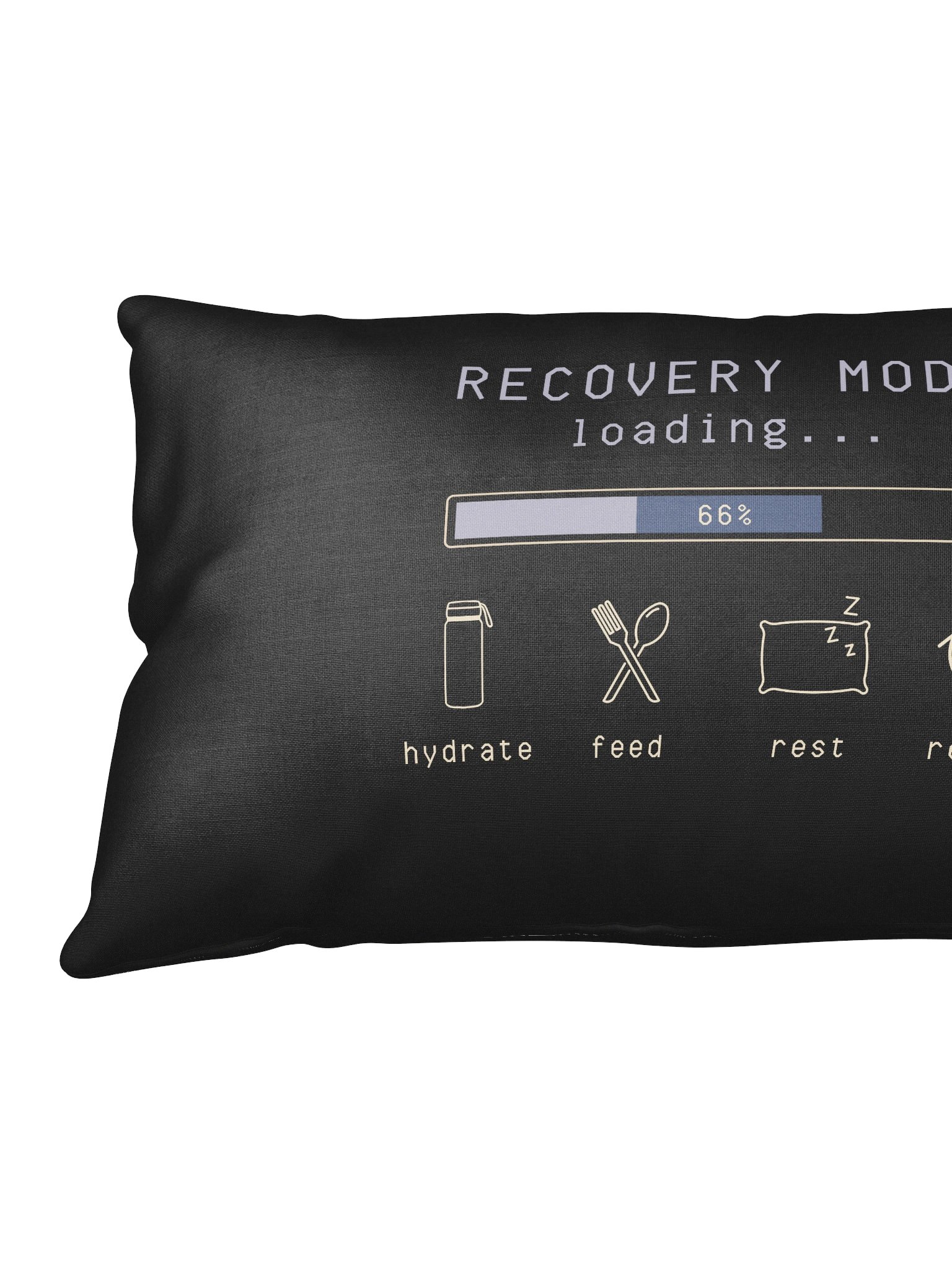 Recovery Mode Loading Pillow | Chronic Illness Recovery Humor Decor product image (3)