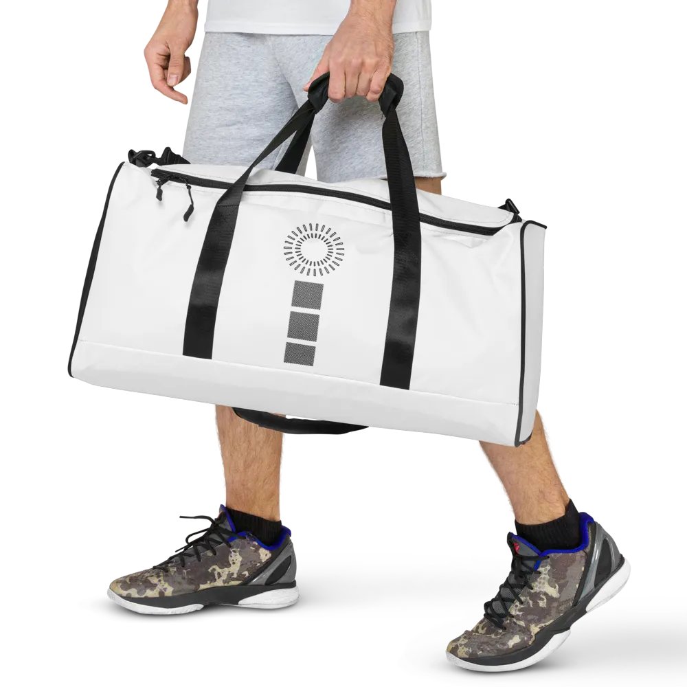 Squares and circle Duffle Bag product image (7)
