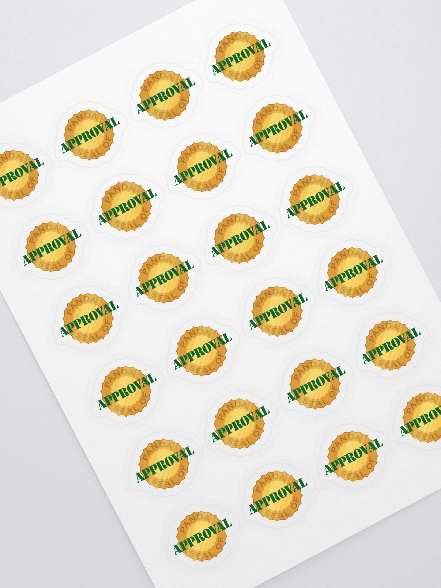 Panda Seal of Approval Sticker Sheet product image (1)