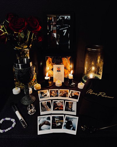 You are my happiness, mi amor 🖤 

Everything is for you and for us. Your altar has been changing almost every week, but I fin...