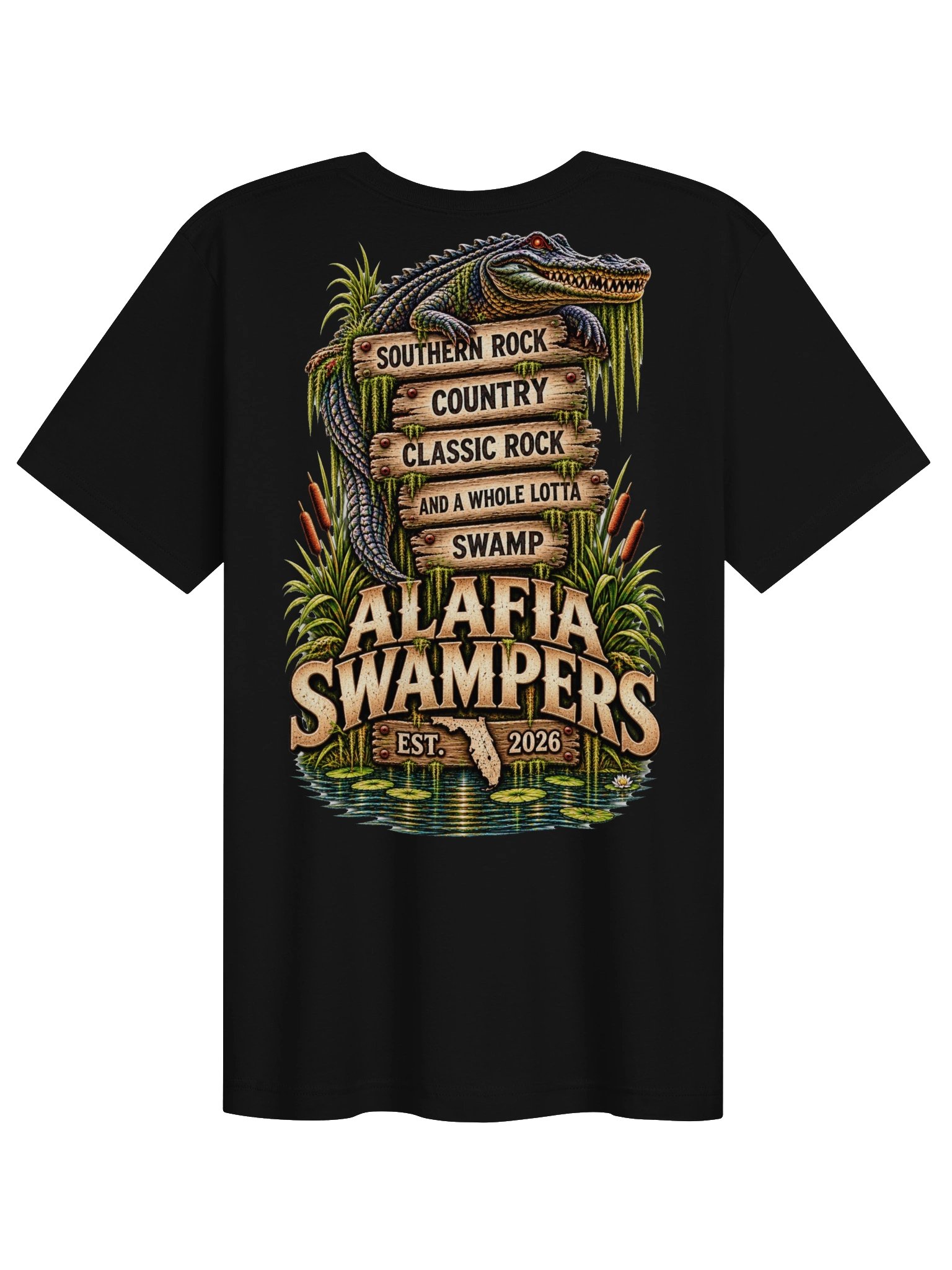 Alafia Swampers Est. 2026 – Whole Lotta Swamp T-Shirt product image (1)