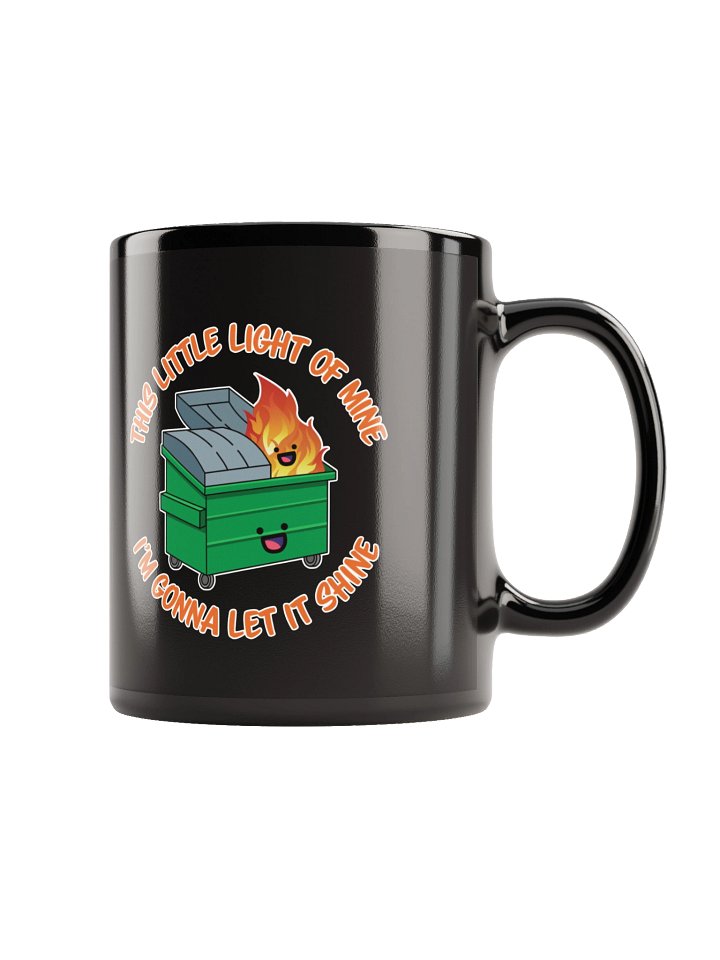 Let It Shine Glossy Black Mug product image (2)