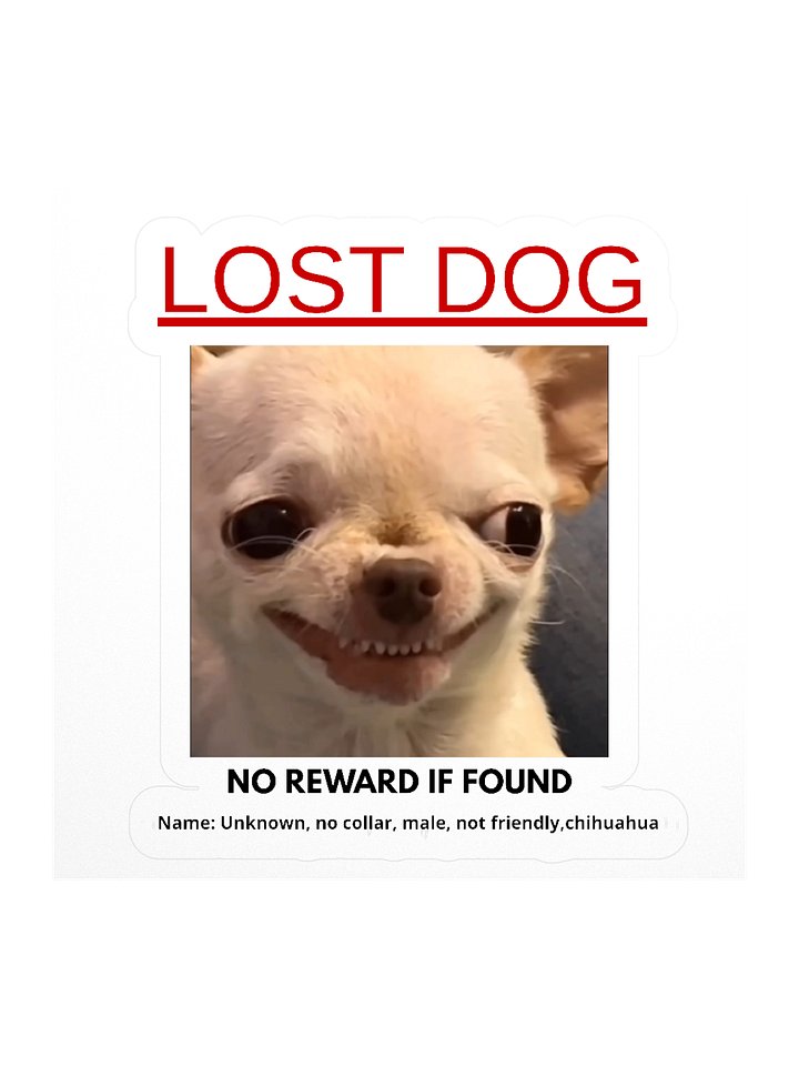 Lost Dog Sticker product image (1)