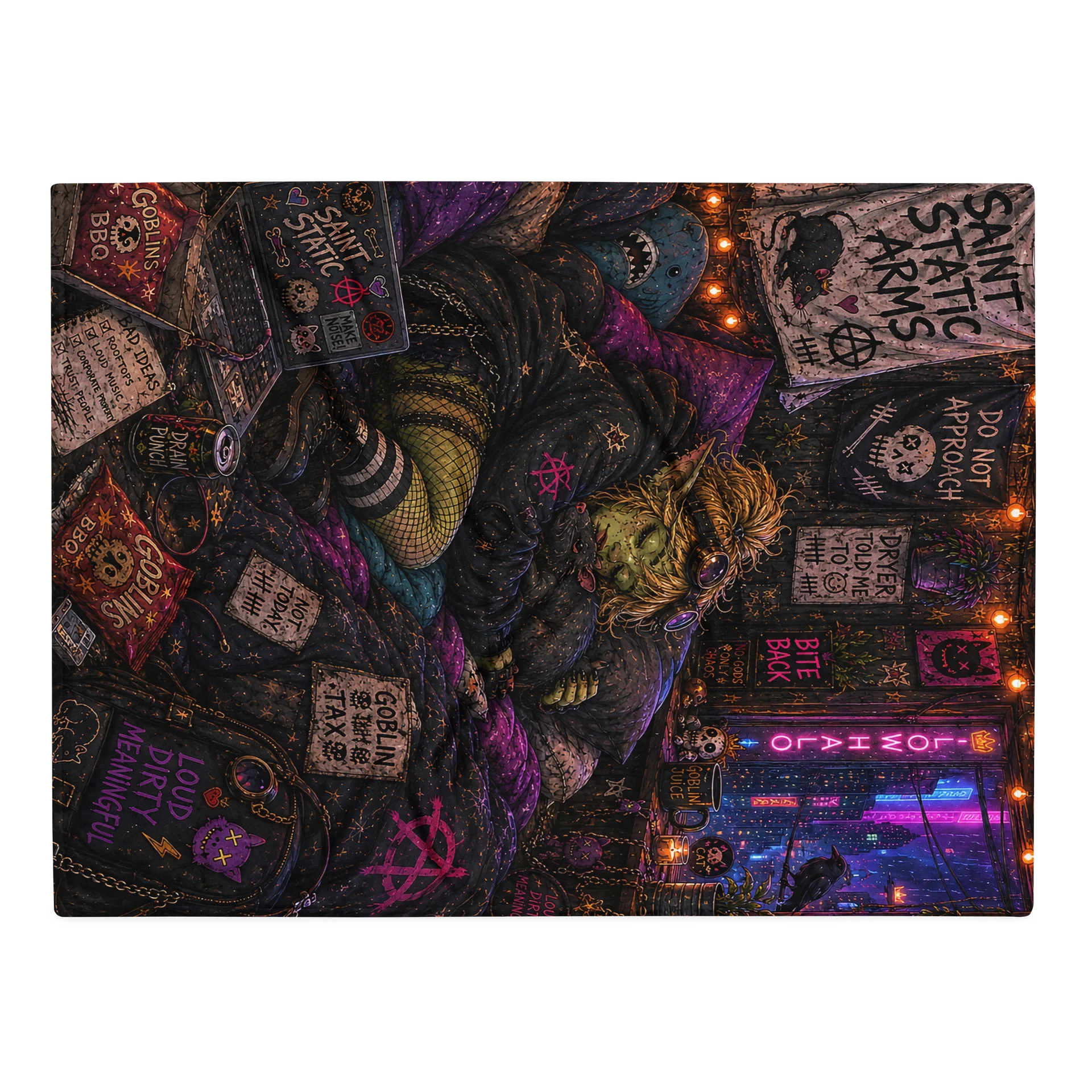Nib's Goblin Nest Throw Blanket product image (2)