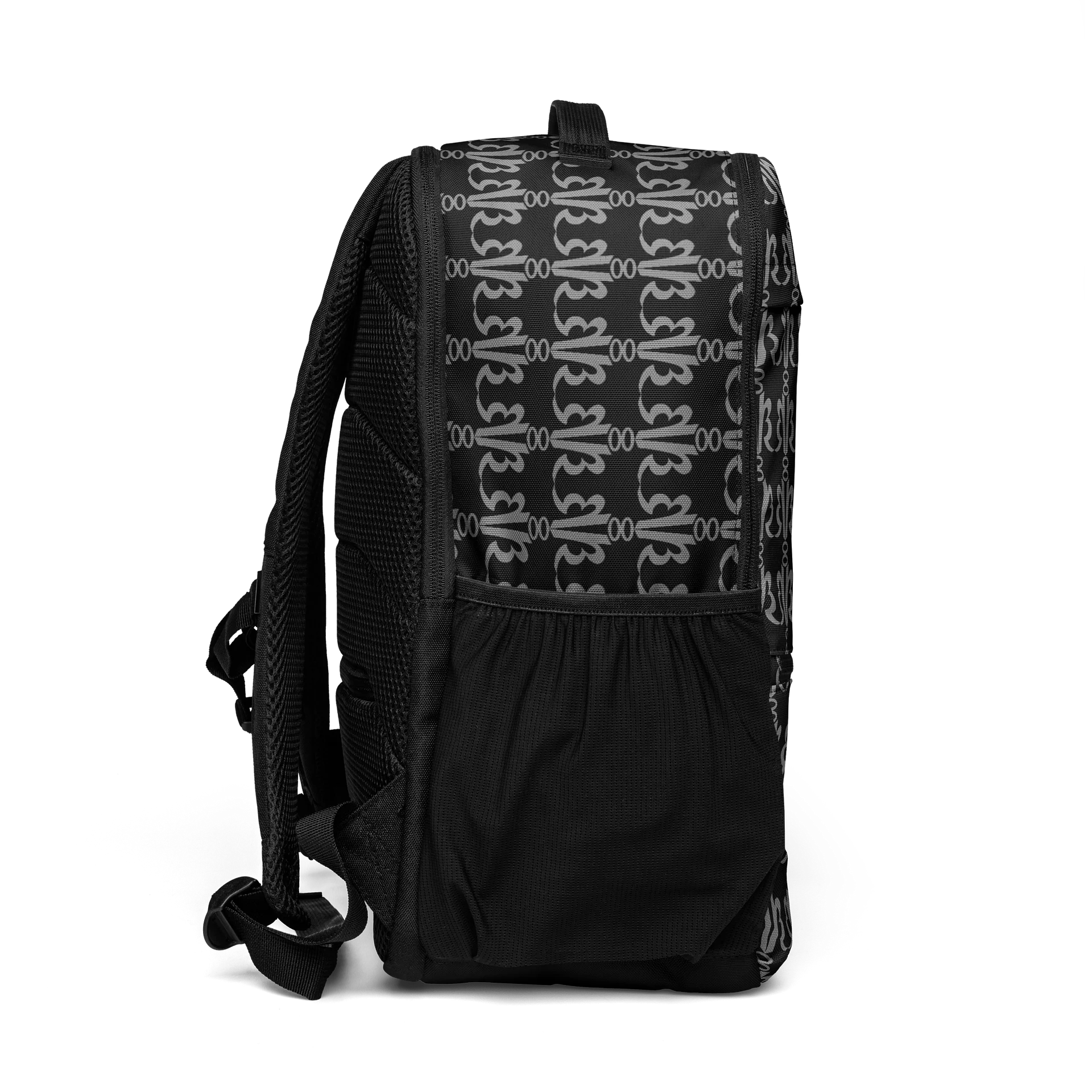 HB Script Pattern Print Camo Backpack product image (6)