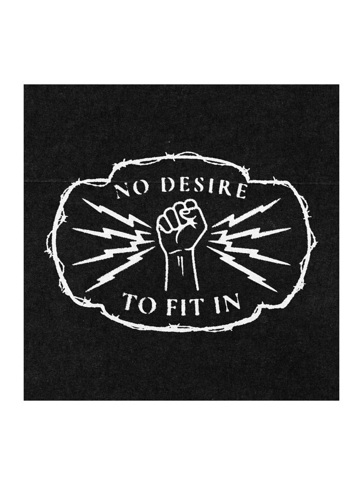 "NO DESIRE TO FIT IN" LOGO STICKER product image (1)
