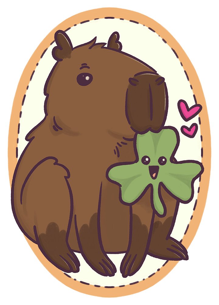 sticker : paddy capy product image (1)