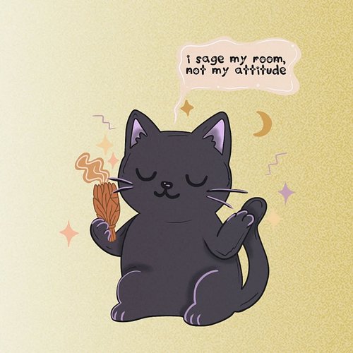 Wise Cat ✨️💖
.
#tshirtdesign #etsy #CatLovers #Cat #totebag
